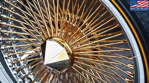 15x7 Wire Wheels Fwd 100 Spoke Straight Lace Gold With Chrome Lip Rims W01 Ebay