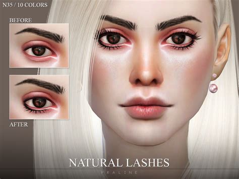 The Sims Resource Natural Lashes N35