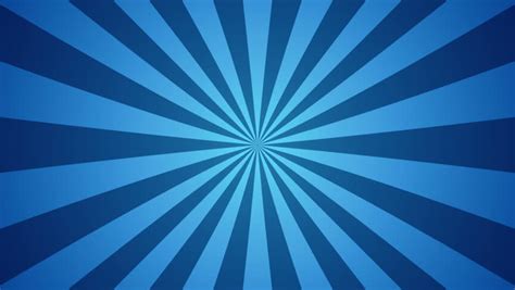 Blue Striped Sunburst On A Gradient And Rotating Seamlessly Loops