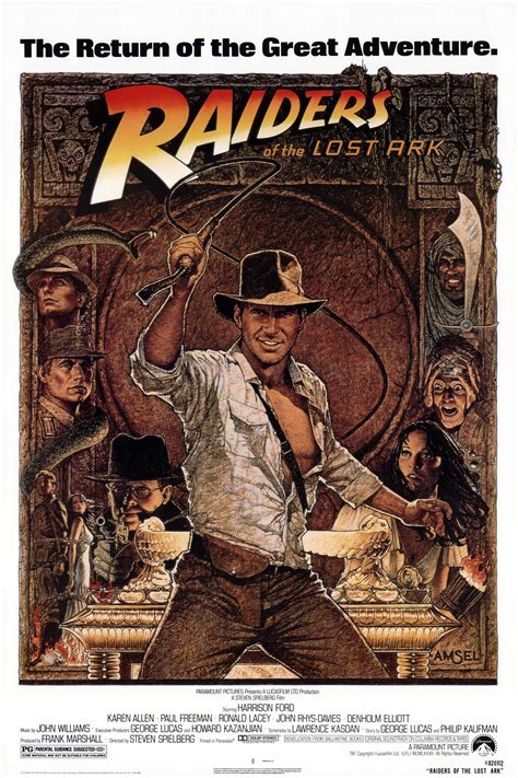 To get to the point immediately, ''raiders of the lost ark'' is one of the most deliriously funny, ingenious and stylish american the ark is reported variously (1) to confer magical powers on the person who possesses it, (2) to be ''something that man was not meant to disturb,'' being ''not of this. Movie Poster - Raiders of the Lost Ark (1981)