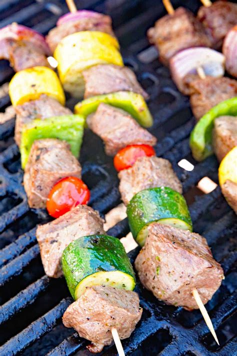 Vegetable And Steak Kabobs Gimme Some Grilling