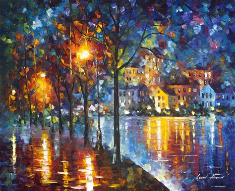 Composers of impressionist music were looking for something new. MUSIC OF THE NIGHT— PALETTE KNIFE Oil Painting On Canvas By Leonid Afremov - Size 24"x30" (60cmx ...