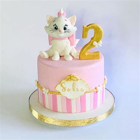Marie Cat Cake Baby Birthday Cakes Cake Cake Design