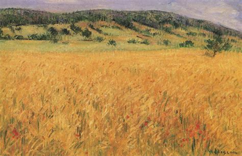 Le Champ De Ble Painting Gustave Loiseau Oil Paintings Landscape