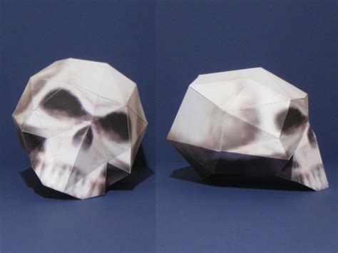 Papercraft Skull 2 League Of Legends Tektonten Papercraft