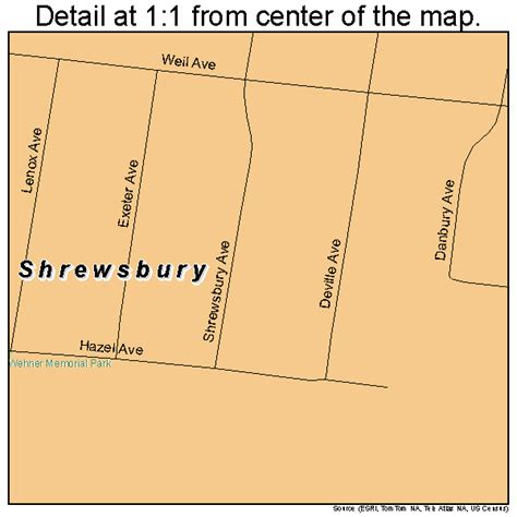 Shrewsbury Missouri Street Map 2967700
