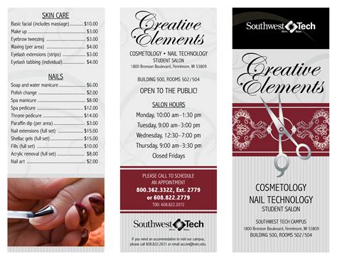 Welcome to elysian salon spa, located in the heart of adelaide, where our experienced team will help you connect with yourself and nature whilst elevating how you feel about your hair, skin and soul. Creative Elements Salon Price List | Templates at ...