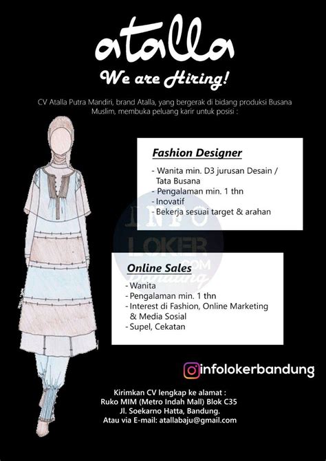 @maulanaijal akun loker pertama di jember (since 2016) ️ kalisat city. Lowongan Kerja CV Atalla Putra Mandiri Bandung Juli 2018 ...