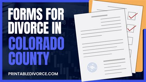 Colorado County Divorce Forms Printabledivorce