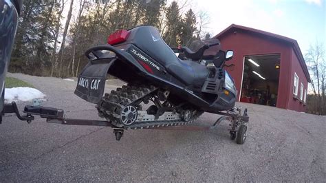 Homemade Snowmobile Dolly Youtube