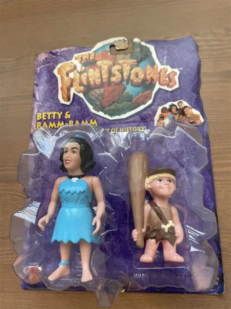 Flintstones Betty And Bamm Bamm Action Figure 1993 Movie Toy Mattel New Sealed 1300 Picclick