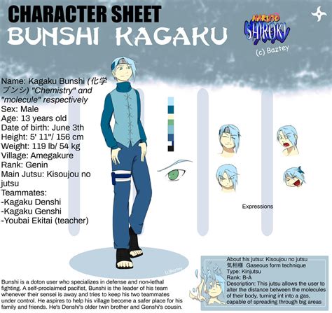 Naruto Oc Sheet Bunshi Kagaku By Baztey On Deviantart