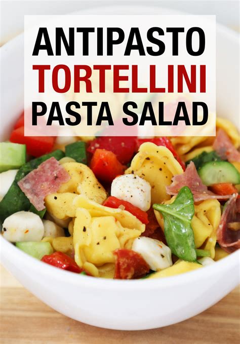 Feel free to make your salad with rotini, ziti, rigatoni, or elbow noodles instead. Antipasto Tortellini Pasta Salad - Weekend Craft