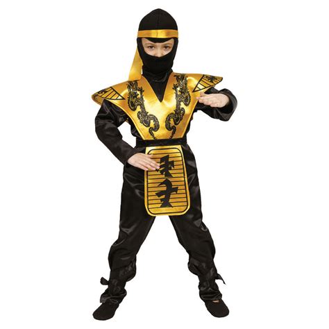 Gold Ninja Costume For Kids — The Costume Shop