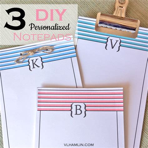 Make Your Own Personalized Notepads Heres 3 Ways Food Life Design