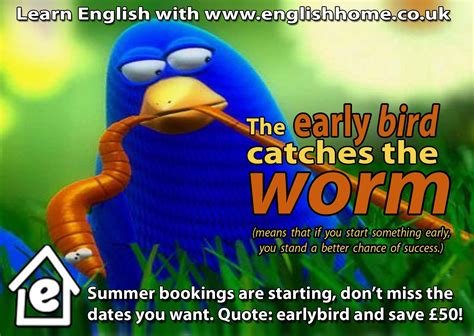 The Early Bird Catches The Worm Means Idioms And Phrases Early Bird How To Better Yourself