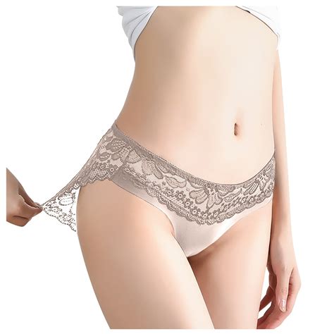 uocefik women s floral low waist plus size full coverage sexy lace see through underwear brief