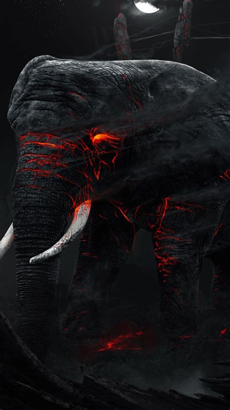 Wallpaper Hell Dark Elephant Underground Monstrous Resolution