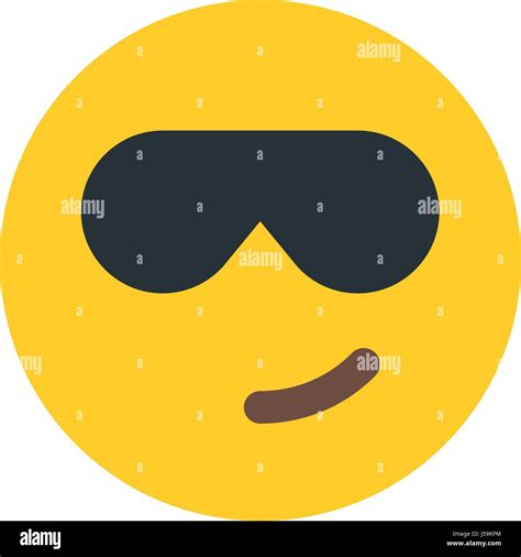 Cool Emoji With Sunglasses Stock Vector Image And Art Alamy
