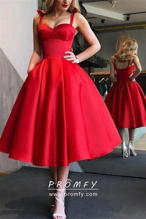 Red And Black Corset Prom Dress