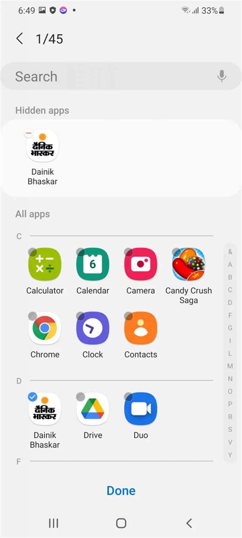 How To Disable Samsung Discover Option From App Screen
