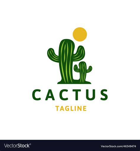Cactus Logo Royalty Free Vector Image Vectorstock