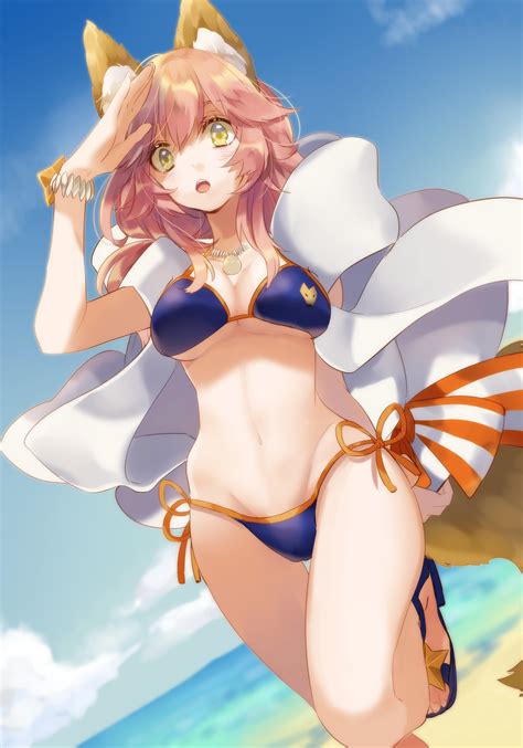 Cleavage Long Hair Pink Hair Hino Hinako Anime Anime Girls Fate Extra Fate Grand Order