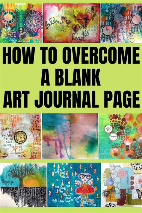 How To Overcome A Blank Art Journal Page And Complete It Art Journal