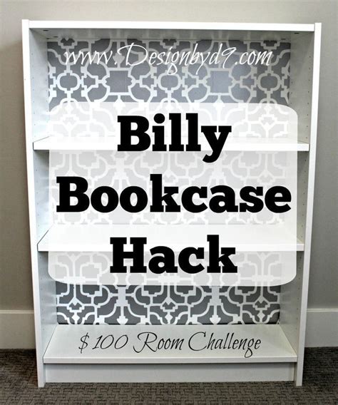 To seamlessly fit in with the new jewel shades trend the iconic billy bookcase has been given a splash of red. Billy Bookcase Stencil Tutorial | Ikea billy bookcase ...