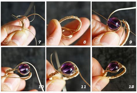 How To Make Wire Wrapped Rings For Three Different Shape Gemstones Wire Jewelry Rings Crystal