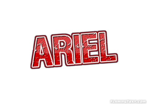 Ariel Logo Herramienta De Diseño De Nombres Gratis De Flaming Text