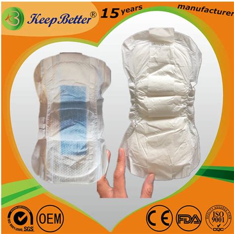 Blue Plastic Thick Super Absorbent Adult Diapers For Adults Health