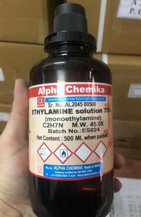 ETHYLAMINE solution 70 monoethylamine Ấn Độ