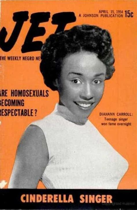 Diahann Carroll On The Cover Of Jet Magazine April 1954 With Images Ebony Magazine Jet