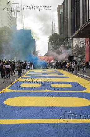 Folhapress Fotos Ato Anti Bolsonaro Re Ne Torcida Organizada E