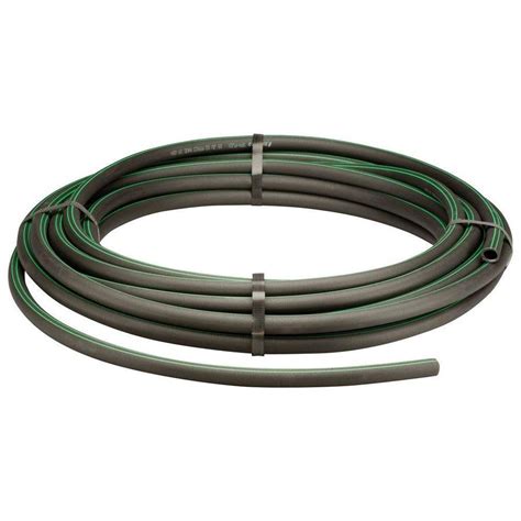 The fittings used would depend on your connections: Rain Bird 50-ft Polyethylene Riser Flex Pipe at Lowes.com