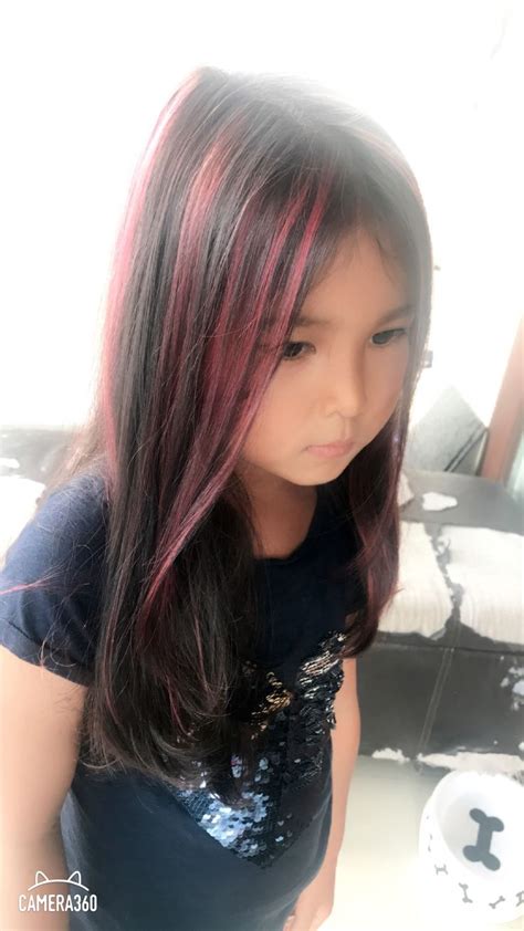 Untitled Kids Hair Color Pink Hair Highlights Color Stripping Hair