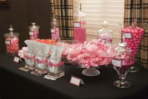 Silver Candy Buffet Pink Candy Bar Candy Girl 50th Birthday Cake