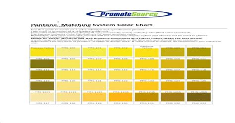 Pms Pantone Color Chart