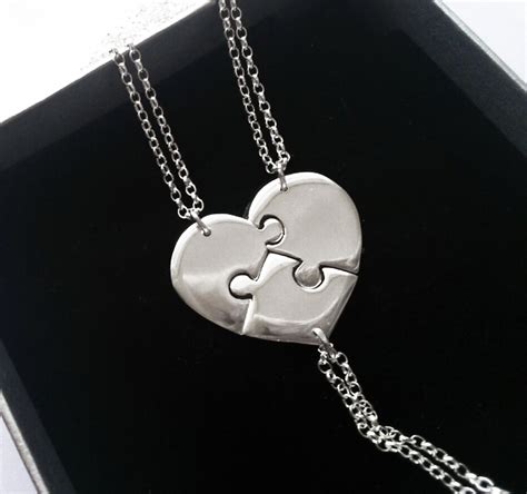 This puzzle piece design can be used to create one necklace a whole jewelry set. 3 Best Friend Necklace 3 Sisters Necklace 3 Piece Puzzle