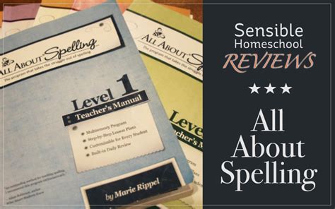 The Sensible Homeschool All About Spelling Curriculum Review