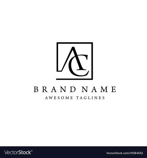 Elegant And Classy Ac Letter Letter Aandc Logo Vector Creative Modern
