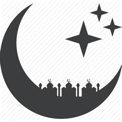 Download High Quality Moon Clipart Black And White Ramadan Transparent