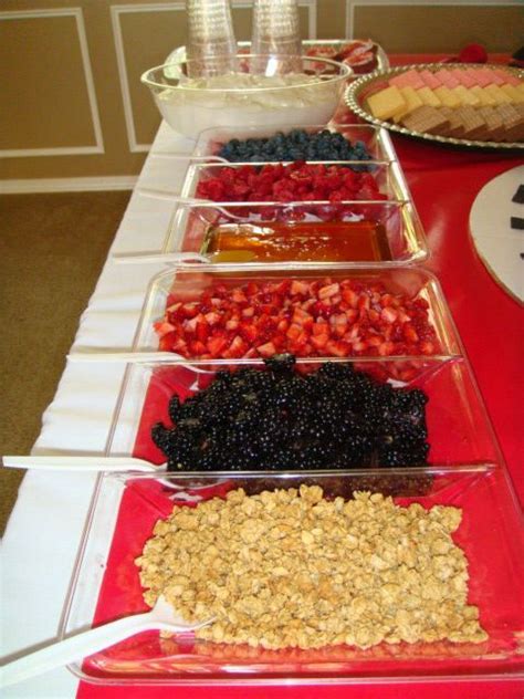 Make Your Own Parfait Station At The Baby Shower I Used