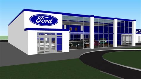 Ford Dealership Fully Furnished And Loaded 3d Warehouse