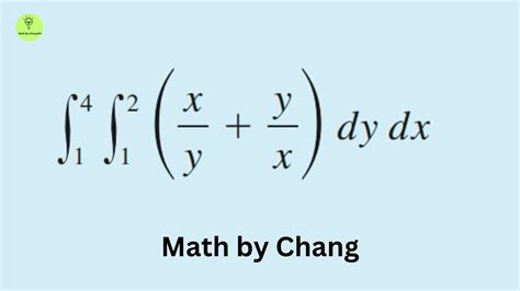 double integration of x y y x dy dx y 1 to 2 and x 1 to 4 calculus 3 youtube