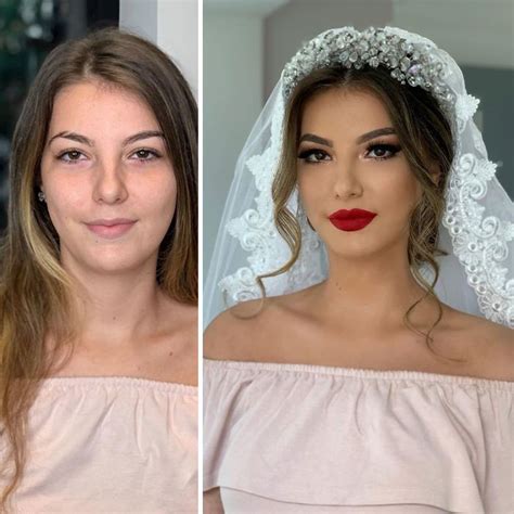 Brides Before And After Their Wedding Makeup That You Ll Barely