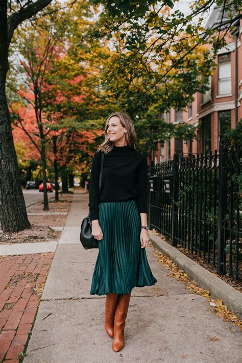 Green Skirt How To Wear For The Holidays See Anna Jane Green