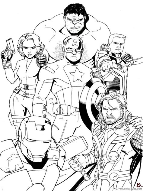 Marvel Superhero Coloring Pages Superheroes Printable 2020
