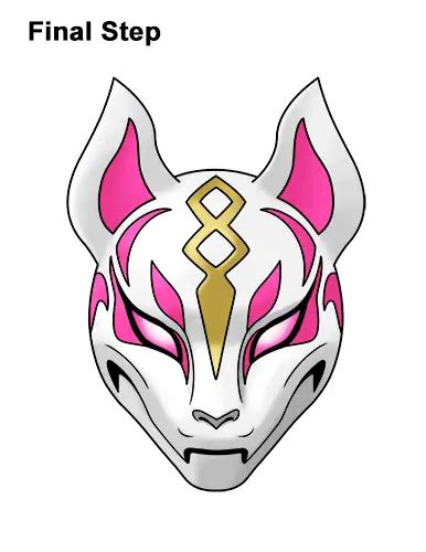 How To Draw Drift Mask Fortnite With Step By Step Pictures